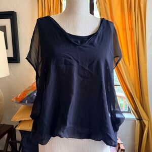 Vince SIlk double layer top